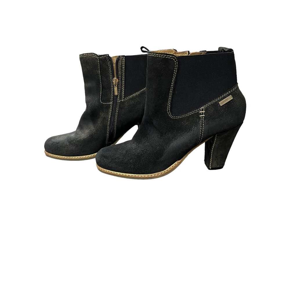 PIKOLINOS Dark Brown With Gold Ankle Suede Bootie/Side Zip EUR 41/US 10-10.5 - Picture 6 of 11